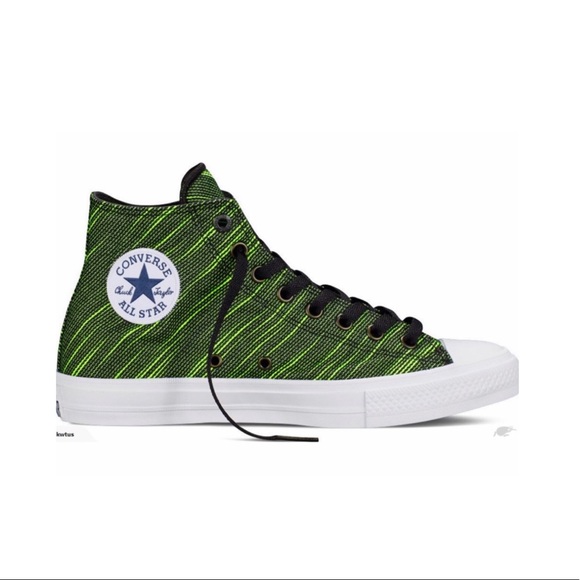 NWT Converse II CTAS Luneron Hi Blk Volt Sneaker - Picture 3 of 8
